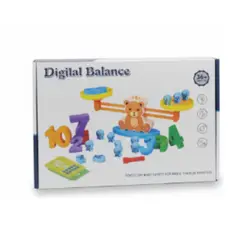 GENERICO - Balanza Didactica en madera Infantil con Números educativa