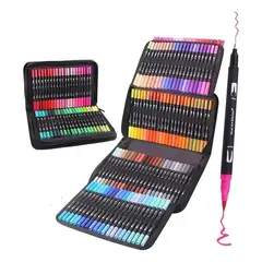 SHAFT - Marcadores Doble Punta Punta Pincel-lettering Estuche 120pz