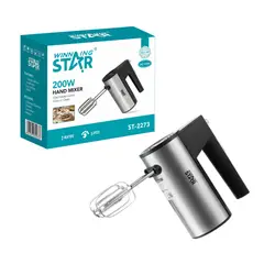GENERICO - Batidora De Mano Eléctrica 5 Velocidades 200w Winning Star