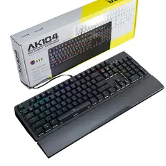 GENERICO - TECLADO MECANICO AK104 INTERRUPTOR AZUL