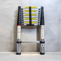 GENERICO - Escalera Telescopica de 10 pasos 3.2 Metros en Aluminio