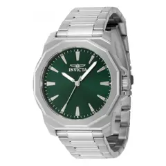 INVICTA - RELOJ SPEEDWAY HOMBRE 42 MM PLATEADO CON VERDE