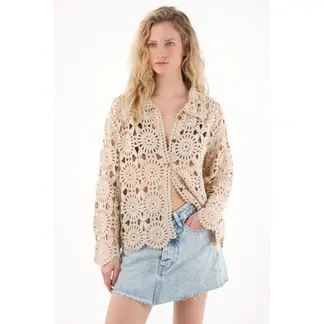 TENNIS - Camisa con tejido desagujado para mujer
