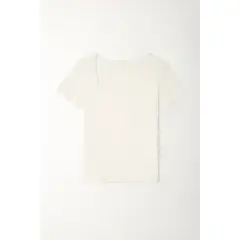 TENNIS - Camiseta básica manga corta blanca para mujer