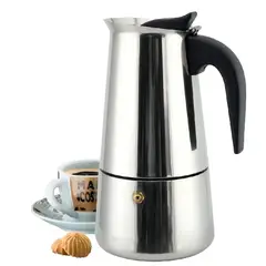 CHINA GLAZE - Cafetera Presso Maker 6 Tazas Acero Inoxidable