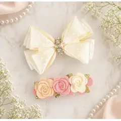 BABARIA - Set Pinzas Para Niñas Accesorios Para Cabello, Hebillas, Moños, Balacas, Diadema