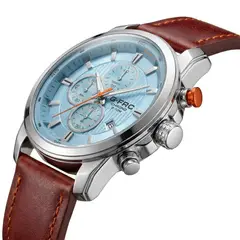 GENERICO - Reloj G-force Gr8291 Cronografo De Cuero + Estuche Premium