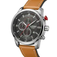 GENERICO - Reloj G-force Gr8291 Cronografo De Cuero + Estuche Premium
