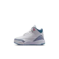 JORDAN - Tenis Unisex niño Lifestyle Jordan 3 Retro Blanco/Azul