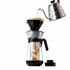 HARIO - Cafetera Cold Brew Fretta Jarra Vidrio Filtro Para Café Frío