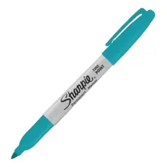 SHARPIE - Marcador Permanente Punta Fina X3 Und Azul Claro