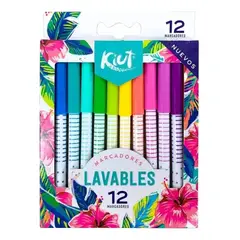 NORMA - Marcadores Lavables Kiut X 12 Punta Media A Base De Agua Surtidas