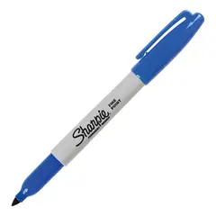 SHARPIE - Marcador Permanente Punta Fina X6 Und Azul