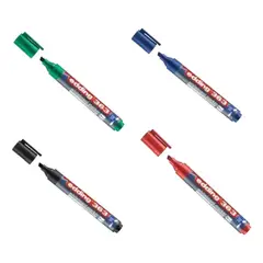 EDDING - Marcador Borrable Recargable Tablero X4 Und Surtido
