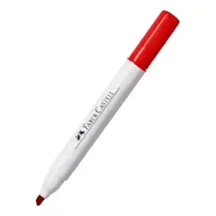 FABER CASTELL - Marcador Recargable Borrable Tablero X12 Rojo