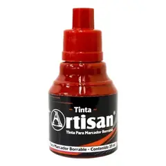 ARTISAN - Tinta Recargar Marcador Borrable 39ml Rojo X6 Und