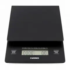 HARIO - Balanza Digital con Cronómetro Gramera Precisa para Café, Pour Over y Barismo