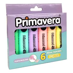 PRIMAVERA - 6 Caja Resaltador Pastel X6 Colores