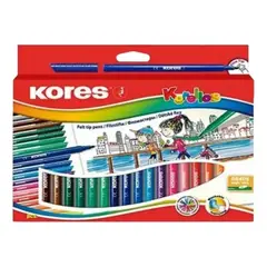 KORES - 6 Estcuhe Plumon Marcador Korello X24 Color