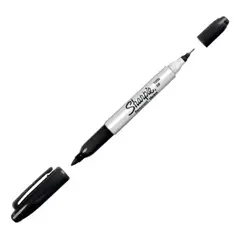 SHARPIE - Marcador Permanente Doble Punta Twin X48 Negro