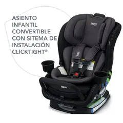 BRITAX - Silla para carro bebe poplar convertible Isofix color onix