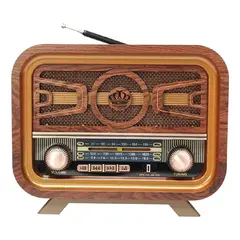 VINTAGE - Radio Parlante MD-1301 Bluetooth USB TF AM FM Recargable Portatil