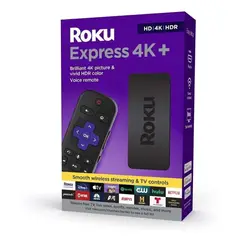 ROKU - Convertidor smart tv Express 4K+ 3941R de voz 4K