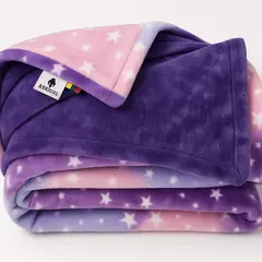 ABRICOL - Cobija Doble faz Cama sencilla 160x200 cm Morado Arco iris