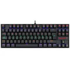 REDRAGON - TECLADO GAMER KUMARA K552-KR-SP SWITCH ROJO EN NEGRO RAINBOW