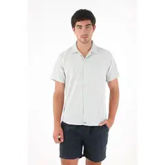 TENNIS - Camisa a rayas con raqueta para hombre