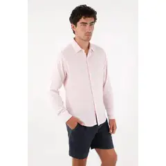 TENNIS - Camisa a rayas manga larga para hombre