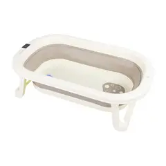 BEBESIT - Bañera Plegable Con Termometro Y Soporte Gris