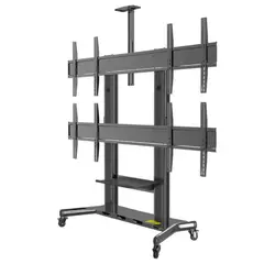 TECNOHOGAR JS - Soporte Tv Pedestal Reforzado 4 Pantallas 40 A 55 Pulgadas