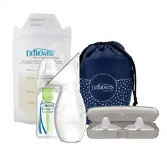 DR BROWNS - Set para Lactancia Materna Protectores T1 + Bolsas