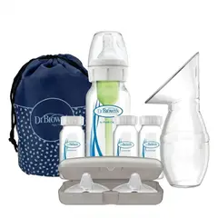 DR BROWNS - Set para Lactancia Materna Protector T2 + Botellas