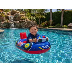INFANTILES CAJUROMIX - Flotador Inflable Infantil Piscina Carro Azul Ref. 136