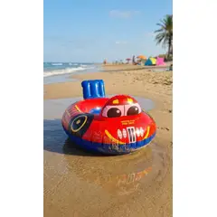 INFANTILES CAJUROMIX - Flotador Inflable Infantil Piscina Carro Rojo Ref. 136