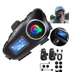 GENERICO - Intercomunicador Para Moto Q58 Rgb Musica Bluetooth 25 Horas