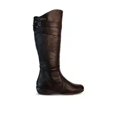 SANTORINI - BOTAS PARA MUJER KAROL CUERO NEGRO