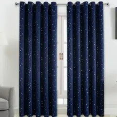 MULTIPLACE COLOMBIA - Cortina Blackout Para Habitacion Niños Con Estrellas 135x215-
