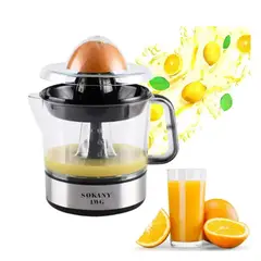 SOKANY - Exprimidor Electrico De Naranjas 700ml Capacidad 45w Negro 110v