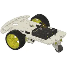 GENERICO - Chasis Buggy Smart Car Carro Robotico Robot 2wd Madera MDF 3mm