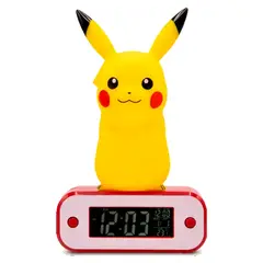 POKEMON - LUZ PORTATIL CON RELOJ DESPERTADOR DE PIKACHU TEKNOFUN