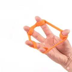 GENERICO - Estirador Dedos Silicona Fortalecimiento Mano Músico Deporte naranja