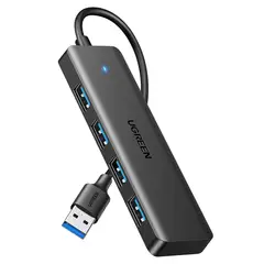 UGREEN - Adaptador USB 3.0 Multipuerto 4 En 1 HUB Datos 5Gbps