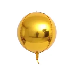 GENERICO - Globo Metalizado Esfera 22 Dorado