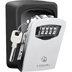 USA - Porta Llaves Caja Fuerte Seguridad Clave Cuatro Digito Metal