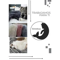SIRENITAS - Juego de sabanas cama Sencilla Semi Doble Queen King Rojo Rosa