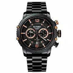 GENERICO - Reloj G-force Original H3835g Cronografo Acero + Estuche