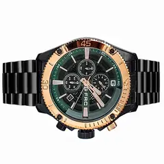 GENERICO - Reloj G-force H3840g Cronografo Funcional Acero + Estuche